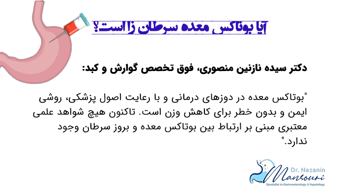 آیا بوتاکس معده سرطان زا است؟